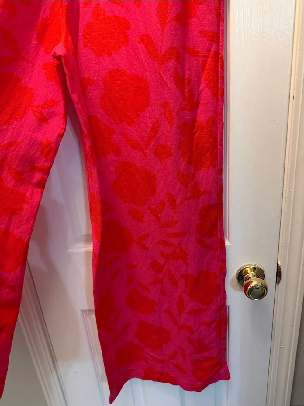 kate spade pink and red floral midi skirt